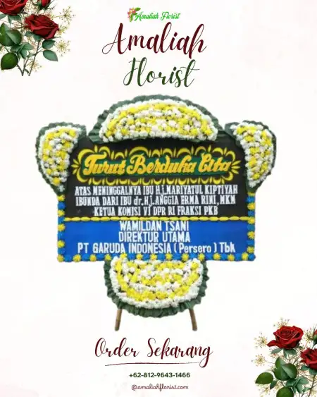 Papan Bunga Duka Sibrama